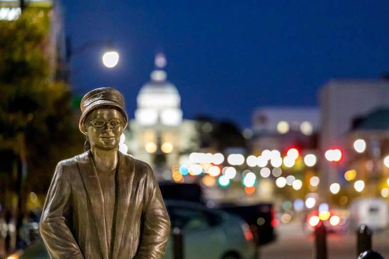 Rosa Parks statue in Montgomery, AL