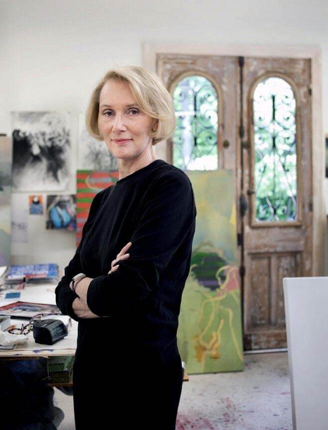 Beverly Erdreich in he studio