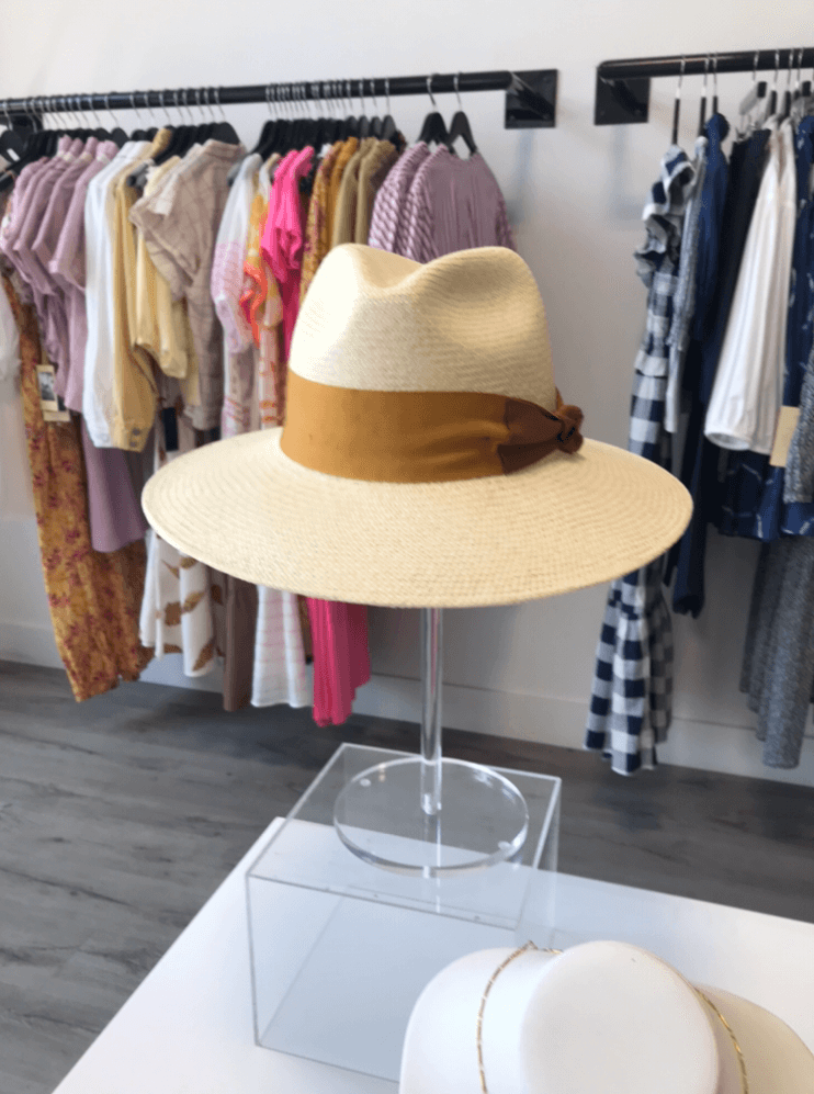 Sun hat, $22, at Tulipano Boutique Sun hat at Tulipano Boutique