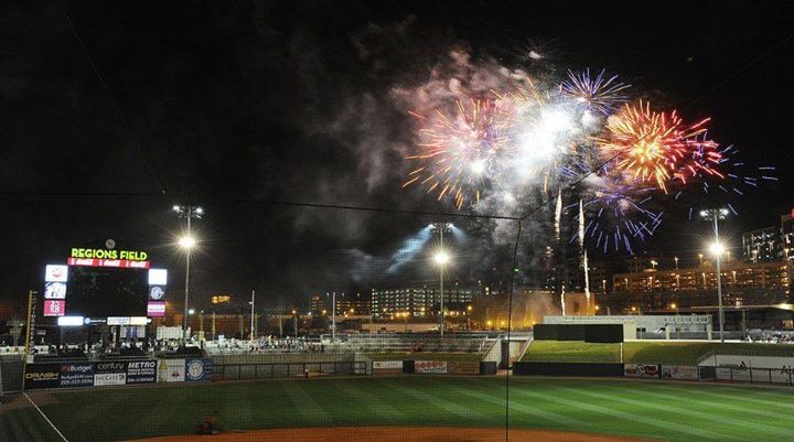 Firworks at Regions Field in Birmingham