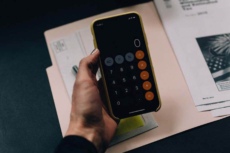 iPhone calculator