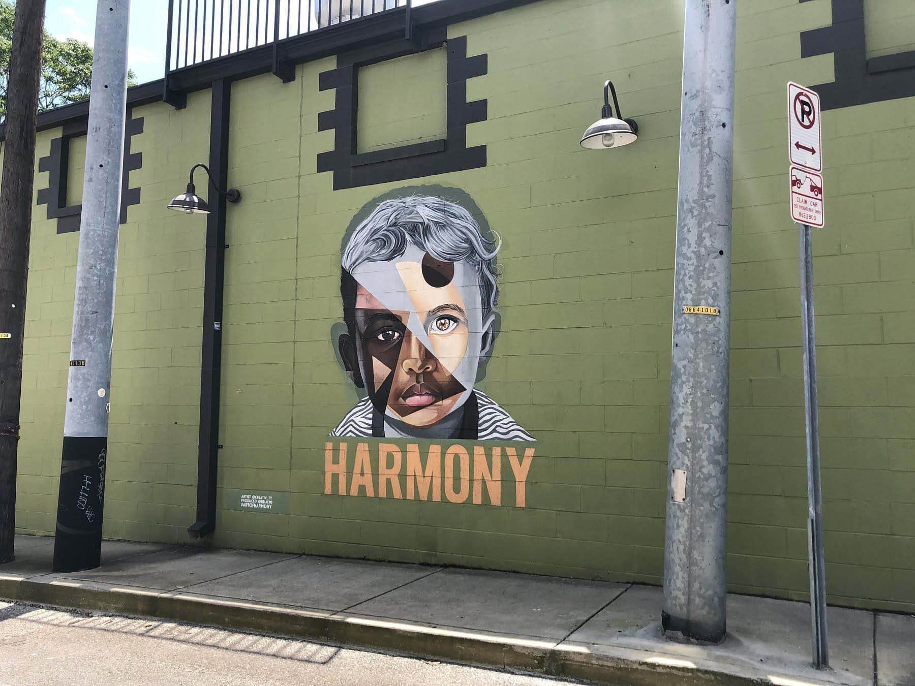 Inspiring Nashville Murals: Harmony mural in Germantown