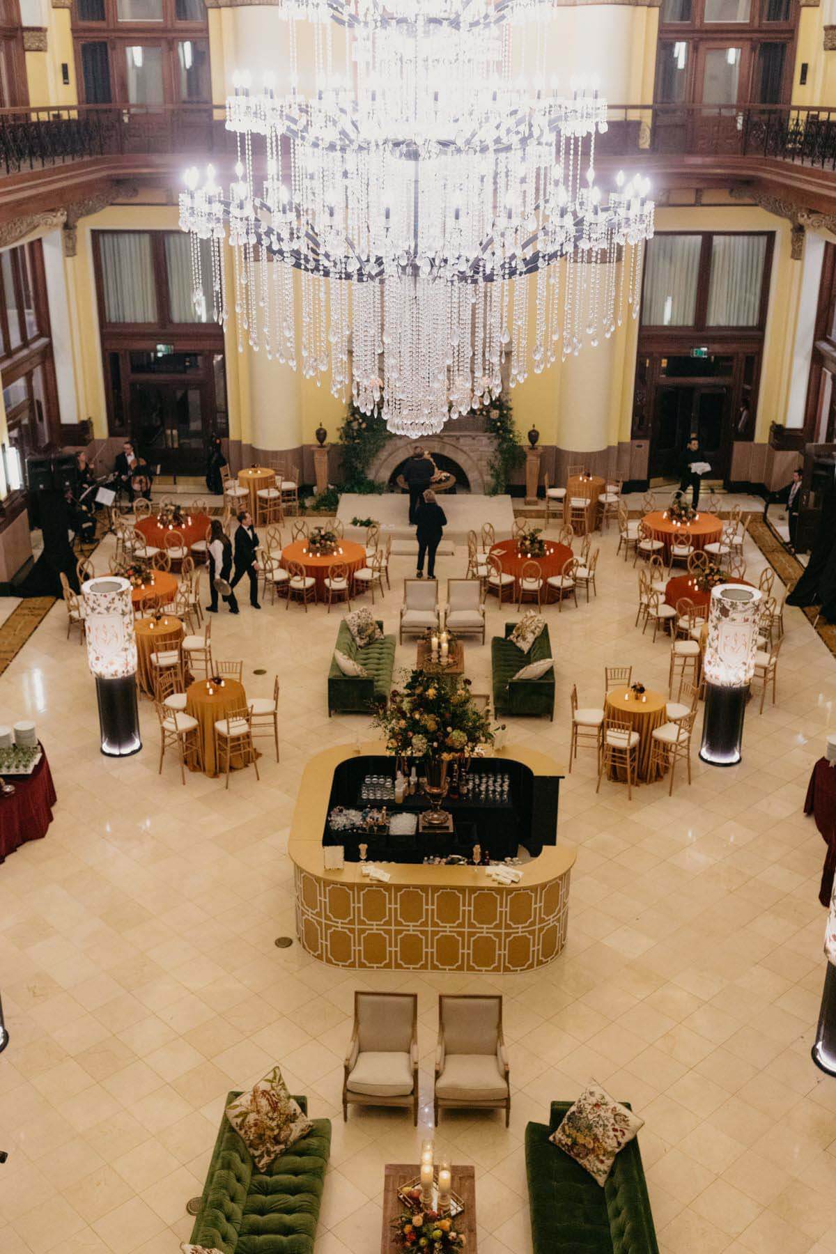 Union Station lobby as a reception venue