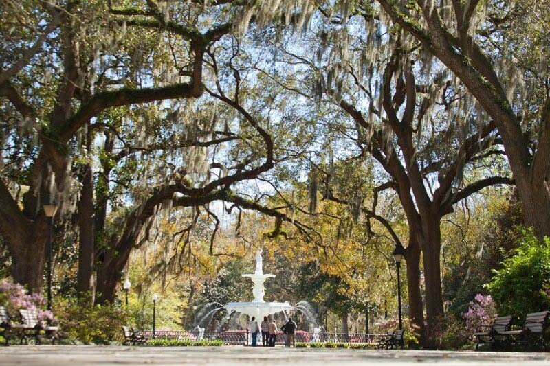 Hip and historic, robust and refined, Savannah is where you'll find amazing architecture, spooky cemeteries and rich history, along with global sophistication, funky nightlife and fabulous food. Image: Ralph Daniel Forsyth Park