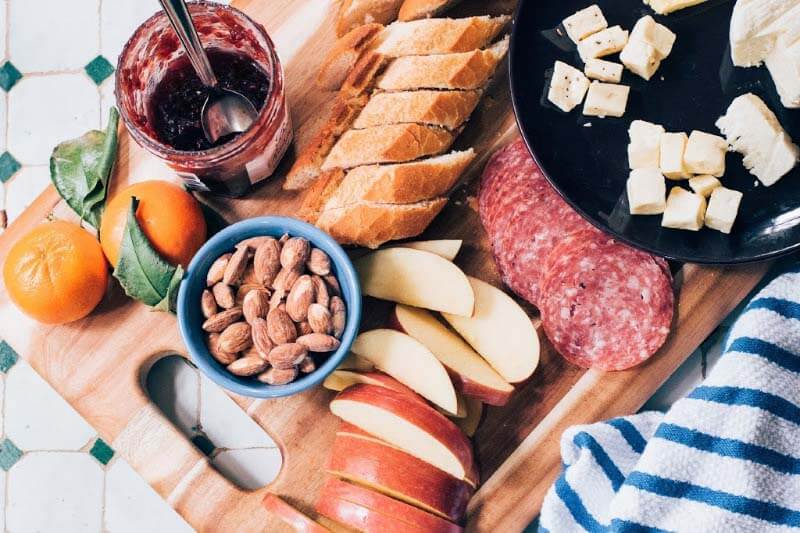 Simple charcuterie board
