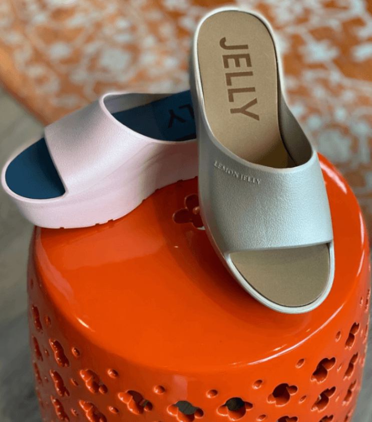 Lemon Jelly Sunny Slides, $58 per pair, at Ryan Reeve | Image: Ryan Reeve Birmingham FINDS July: Lemon Jelly Sunny Slides from Ryan Reeve