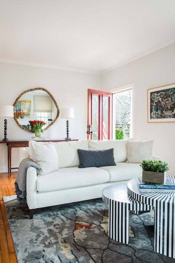 Living room in Oxford, MS, cottage