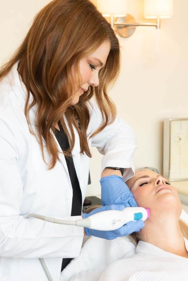 Thermage FLX treatment on patient