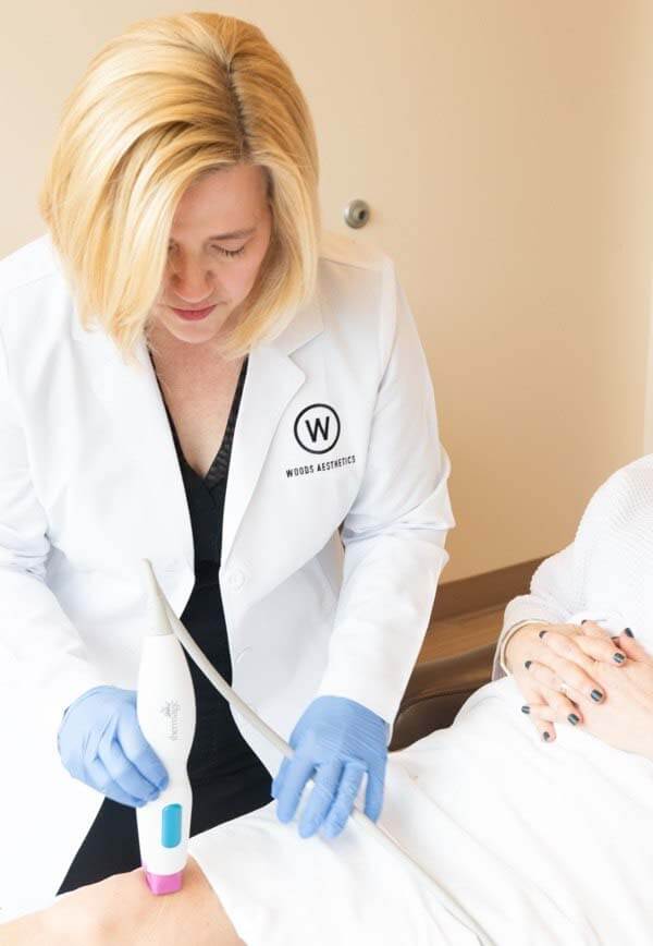 Dr. Woods giving Thermage FLX 