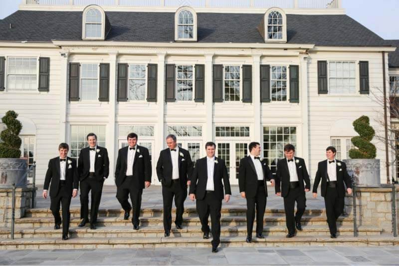 Groom with his groomsmen
