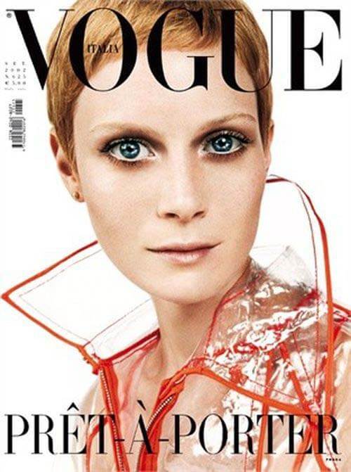Emily Sandberg Gold on the cover of Italian Vogue