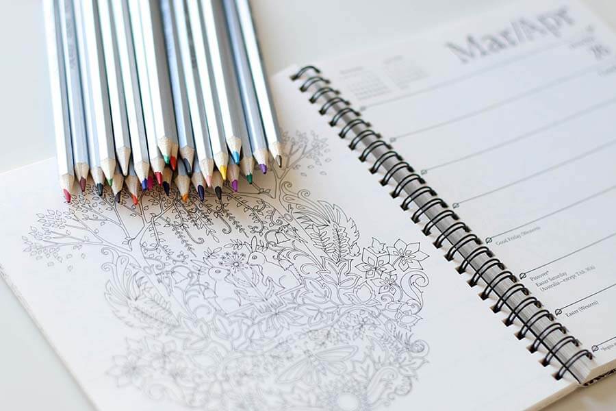 Good Distractions: adult coloring books