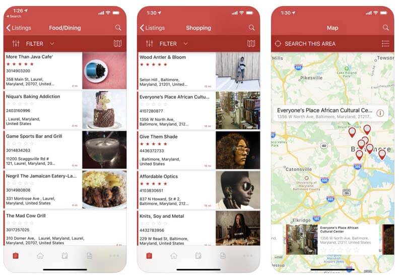 Black Business Month — app screen