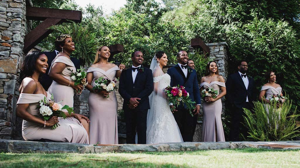 Have you ever seen a more beautiful bridal party? Tiffany and Wesley's bridal party