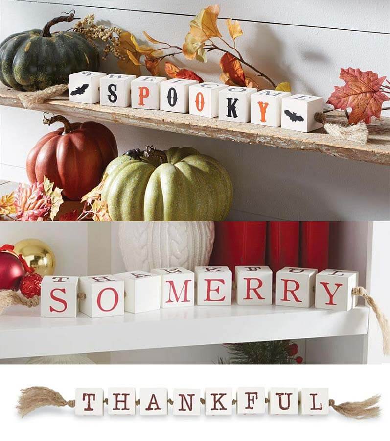 4-in-1 garland blocks, $22, at Wrapsody | Image: Wrapsody Festive Garland Blocks