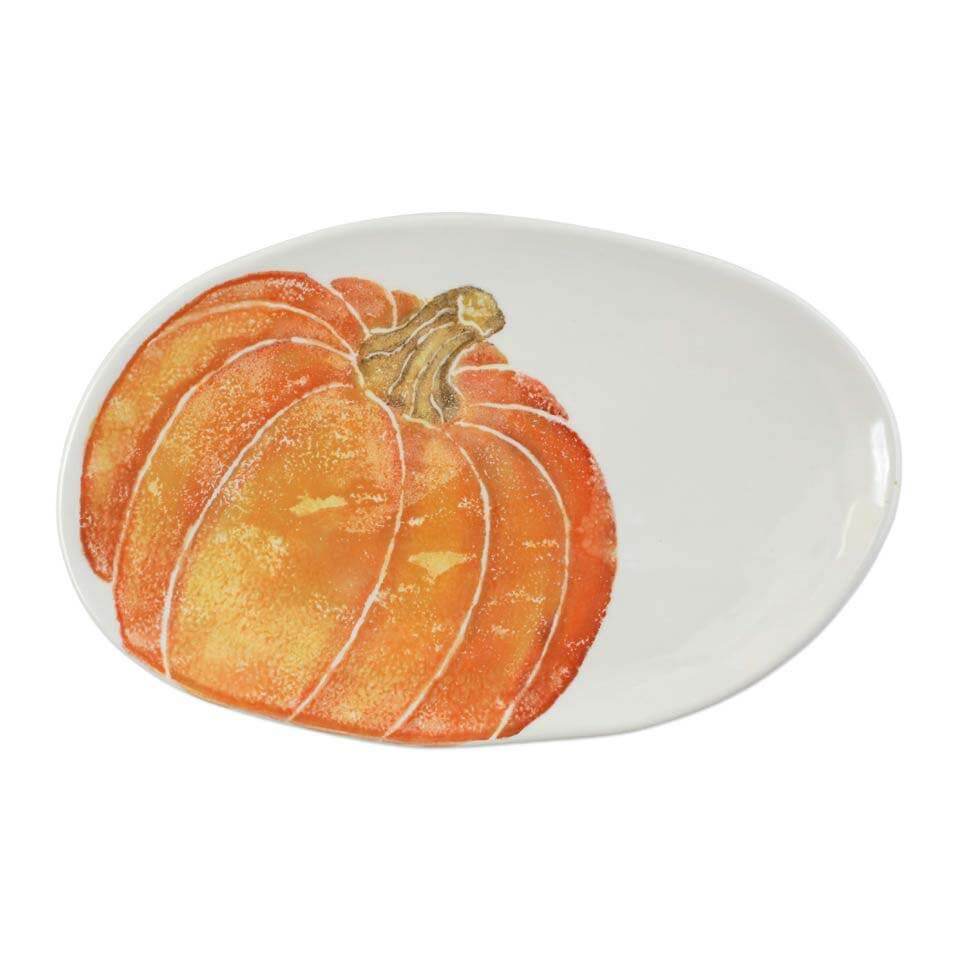 Vietri pumpkin platter, $64, at Babcock Gifts | Image: Babcock Gifts Memphis FINDS October: Vietri pumpkin platter at Babcock Gifts
