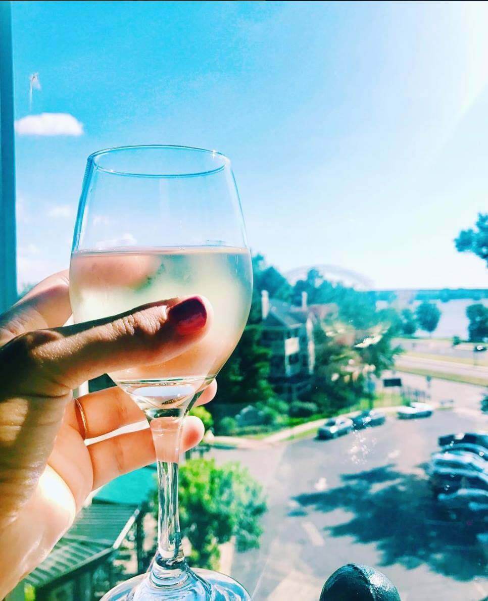 Cheers to beautiful views and good times! Image: Terrace at the River Inn Terrace at the River Inn