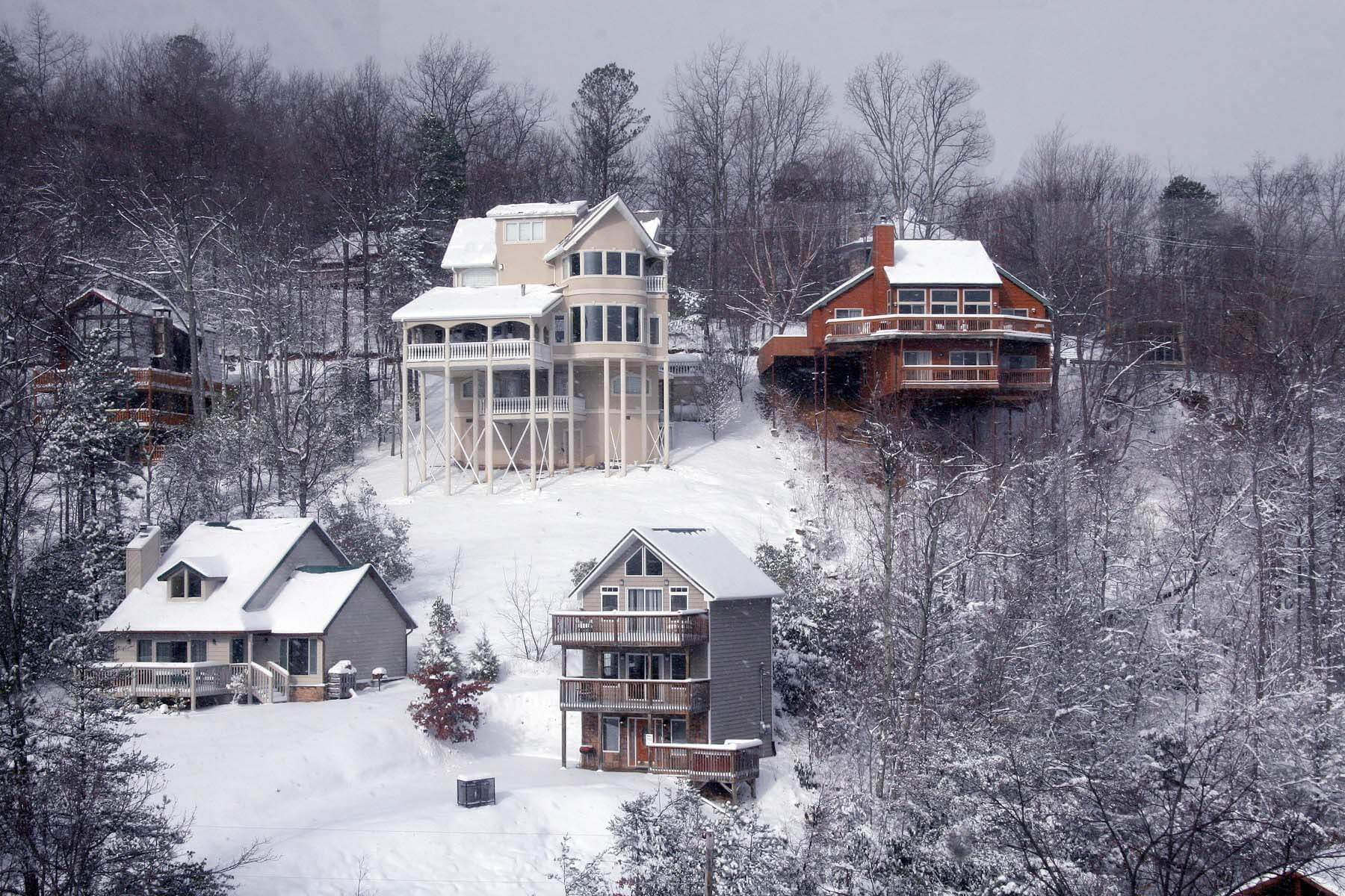 snow chalets