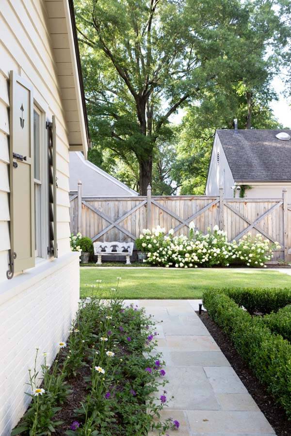 Walkway with pristine landscaping
