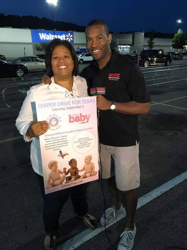 Cecilia Pearson at Babypalooza diaper drive