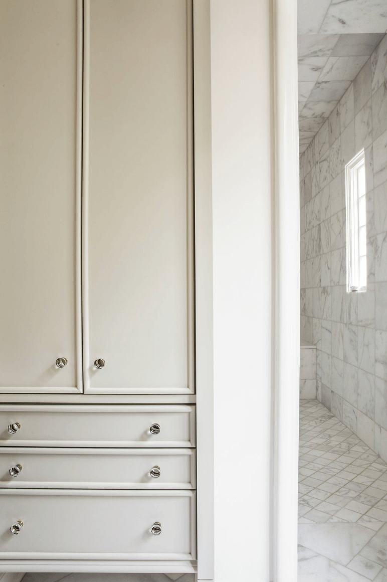 Linen closet in East Memphis home