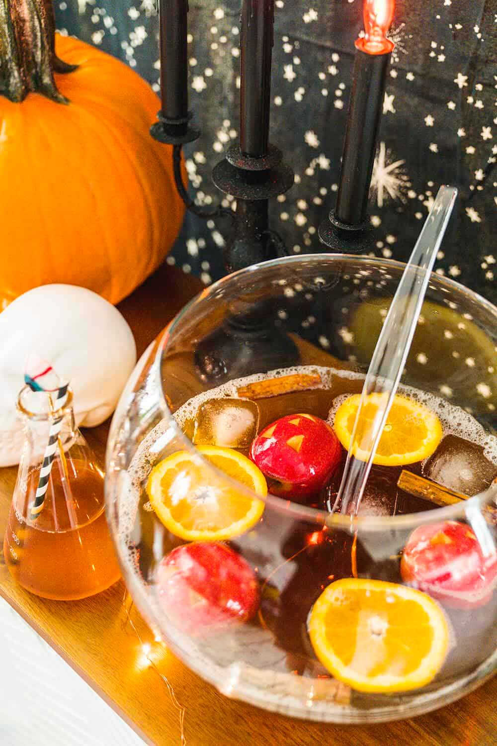 Make this for your next Halloween event! Image: Taste of Koko Warm cocktail recipe: Halloween Spooky Punch from Taste of Koko