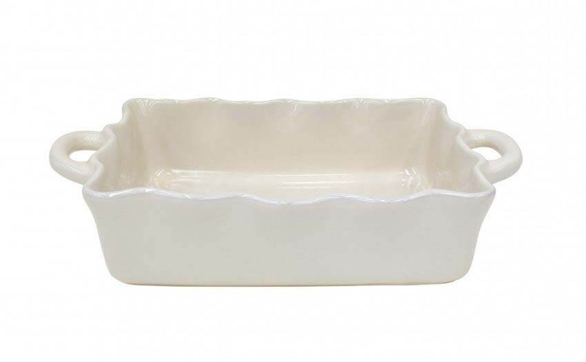 Ruffled baker tray, $49, at Truffle Pig Hostess gifts Memphis: Truffle Pig baker tray