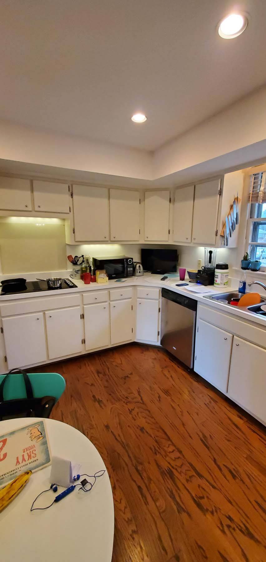 Before the kitchen renovation, this space was not functional for a family of four