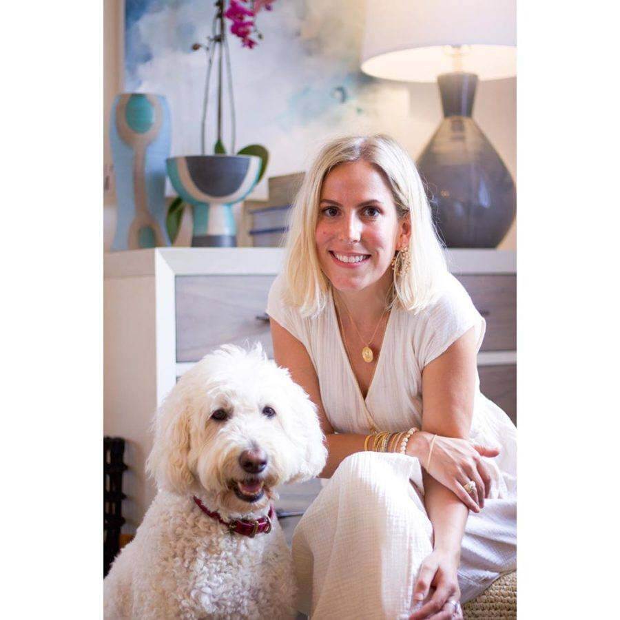 Nolan Joyce poses with her dog