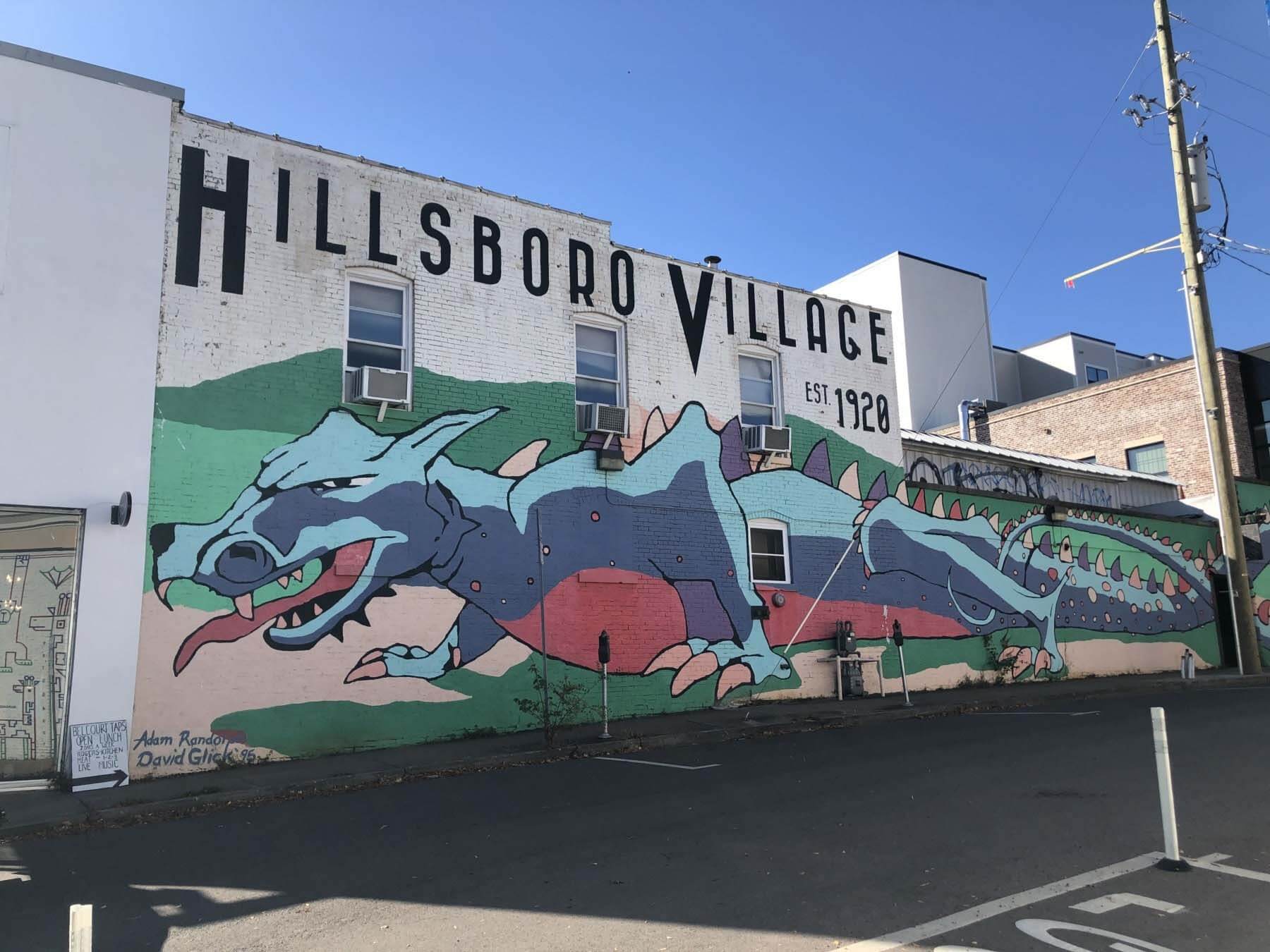 Hillsboro Village sea serpent mural