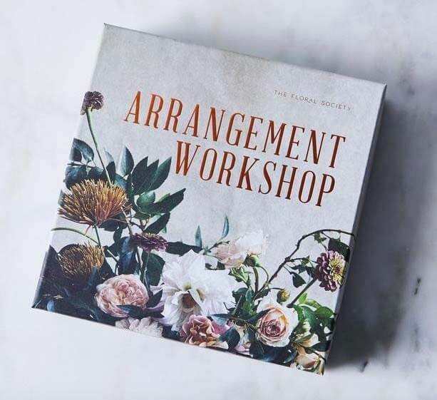 The Floral Society's Arrangement Workshop kit, $86, at Abednego | Image: Abednego Flower arranging workshop kit, perfect for a holiday hostess gift
