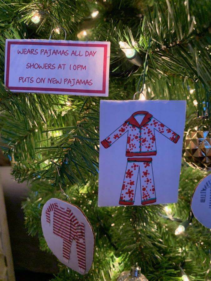 Imagine seeing these ornaments in 50 years! Pajama ornaments