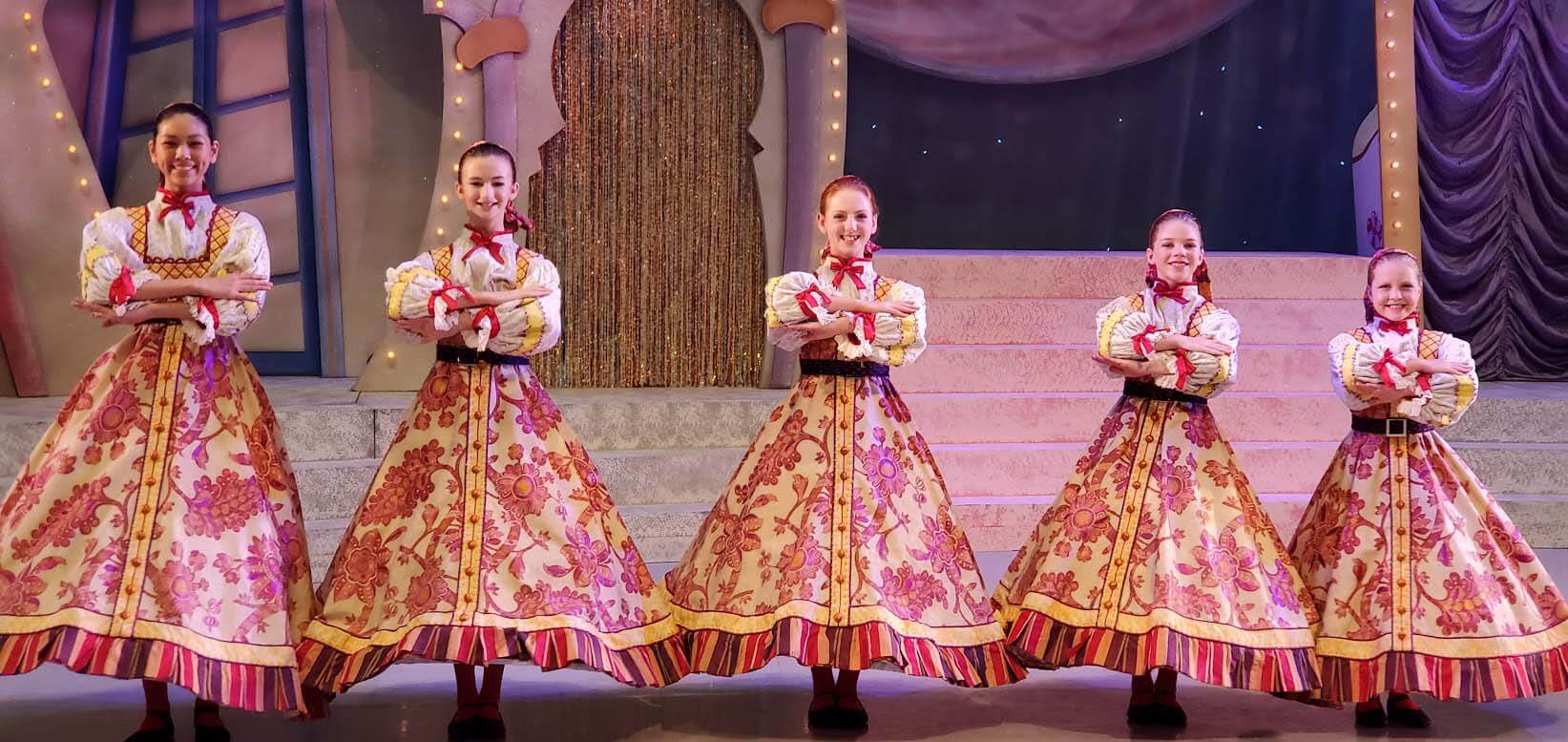 Young ballet dancers from Nutcracker production