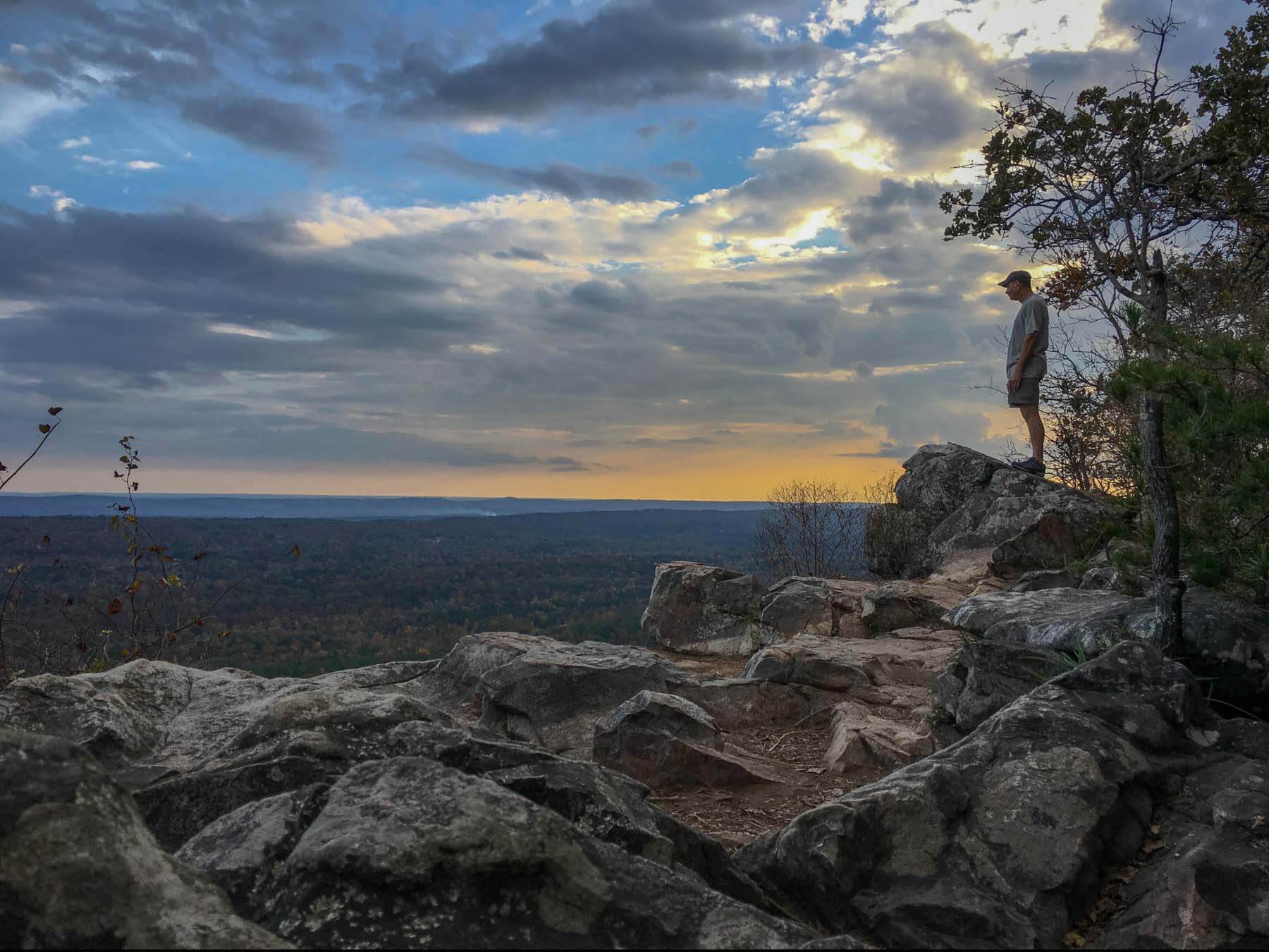 Get a bright and early start to the new year by hiking to King's Chair at Oak Mountain State Park. Image: Linda Cato Wurstner View from King’s Chair at Oak Mountain State Park