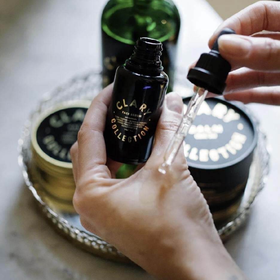 Order Clary Collection products by December 15 for on-time Christmas delivery. Clary Collection face serum, a last-minute holiday gift idea