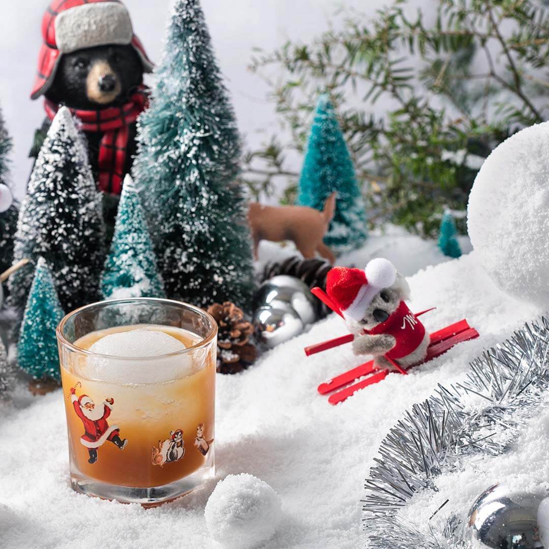 Snowball Old Fashioned from Miracle pop-up, a Southern winter experience
