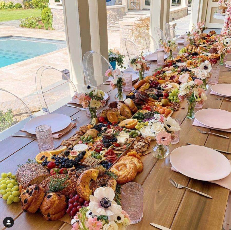 Cheese gal grazing table