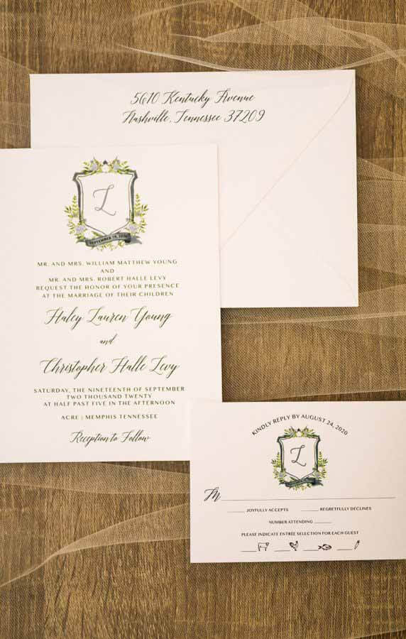 Haley and Chris invitation set