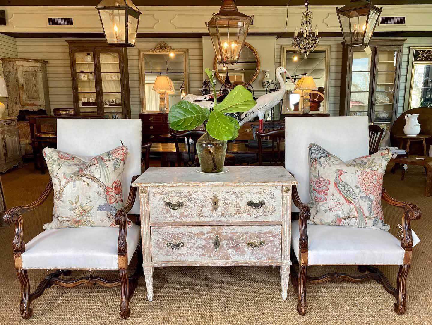 Find your newest treasure at Henhouse Antiques. Interior of Henhouse Antiques