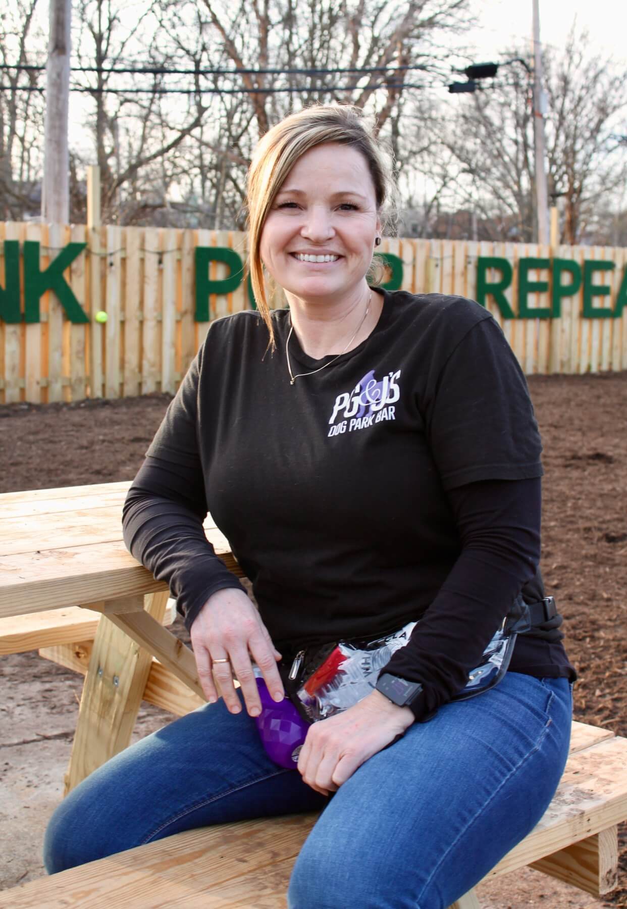 Regina Nobles, owner of PG&J's Dog Park Bar