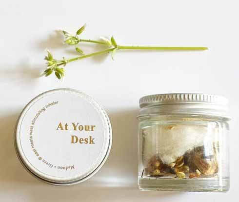 Essential oil inhaler, $24, at Ash Blue | Image: Ash Blue "At Your Desk" essential oil kit from Ash Blue