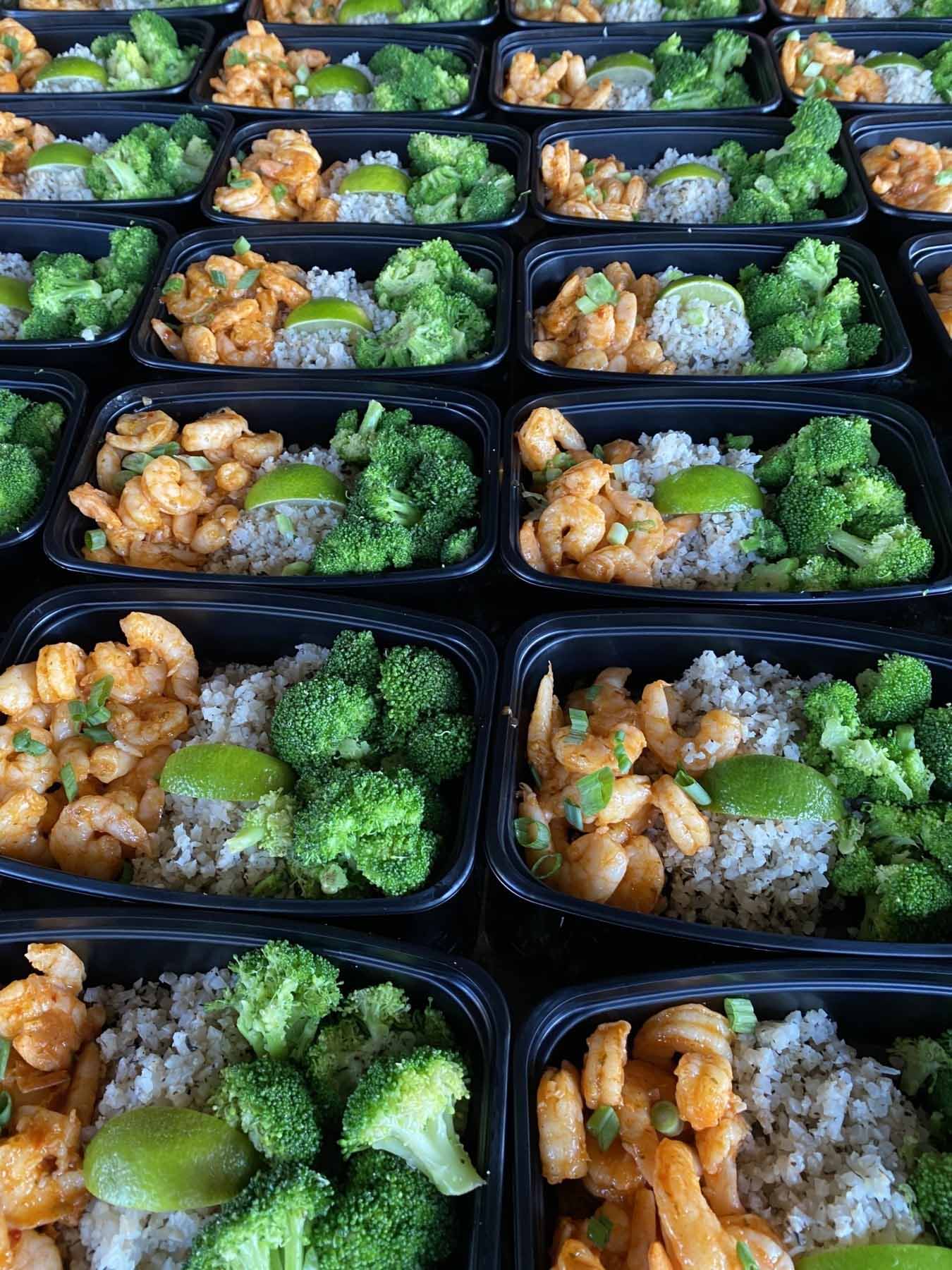 Peri Peri shrimp dish from Macro Chef