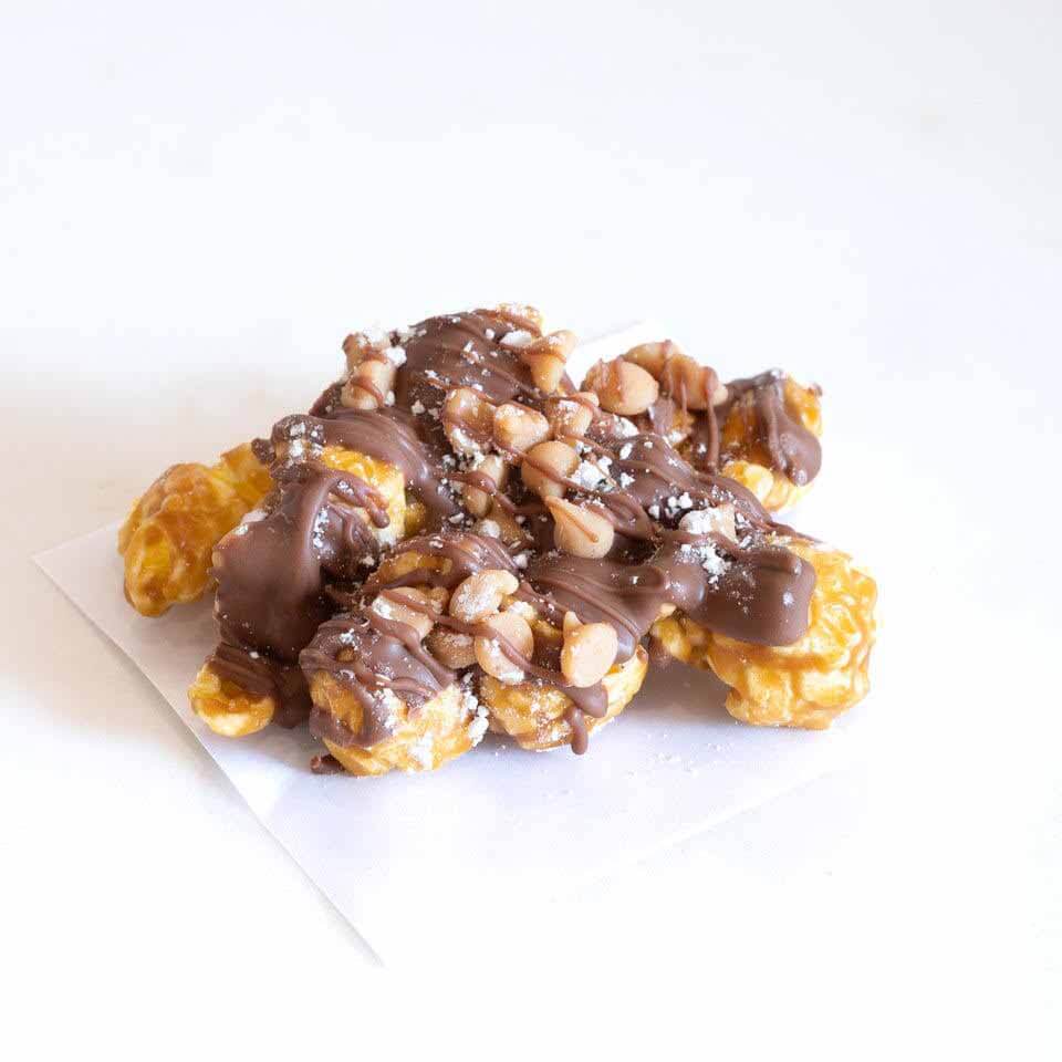 Puppy Caramel Chow Popcorn, $9.50-$21.50 at Marigold Gourmet Popcorn. | Image: Marigold Gourmet Popcorn Nashville FINDS February: Caramel popcorn to benefit Nashville Humane Association