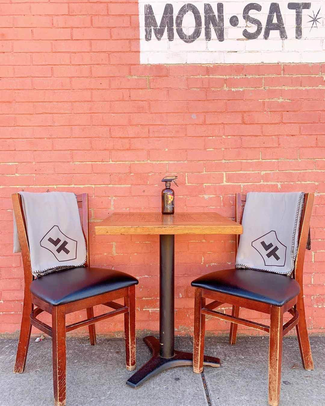 Lockeland Table's heated patio also offers cozy blankets
