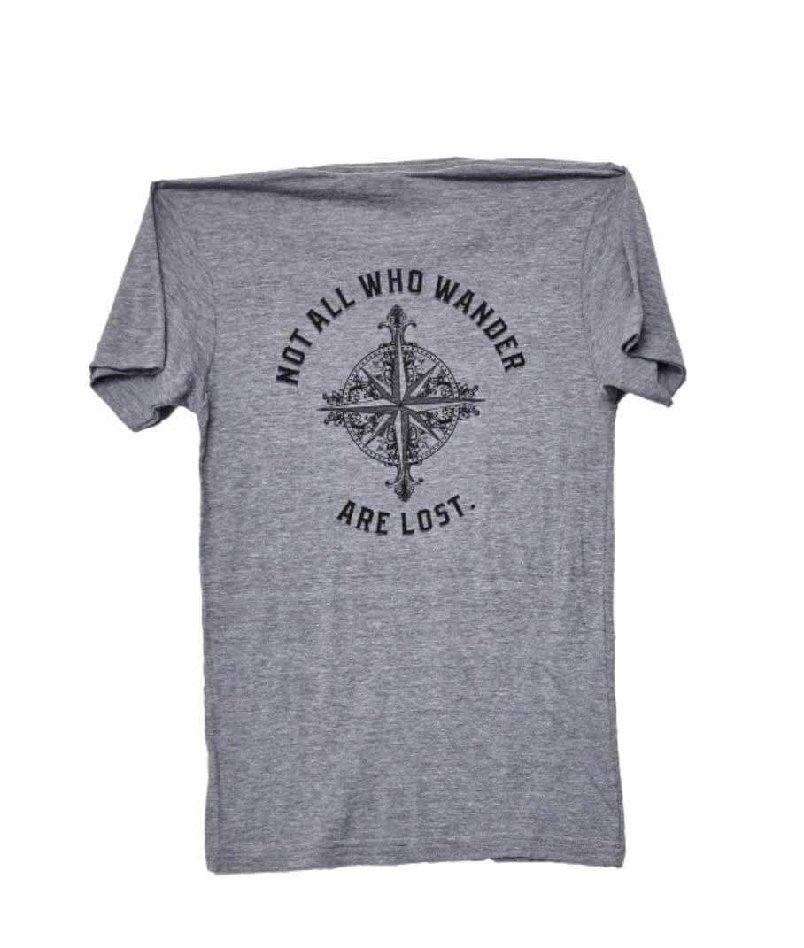 "Not All Who Wander Are Lost" t-shirt, $25, at Southernaire Market | Image: Southernaire Market Not all who wander are lost T-shirt