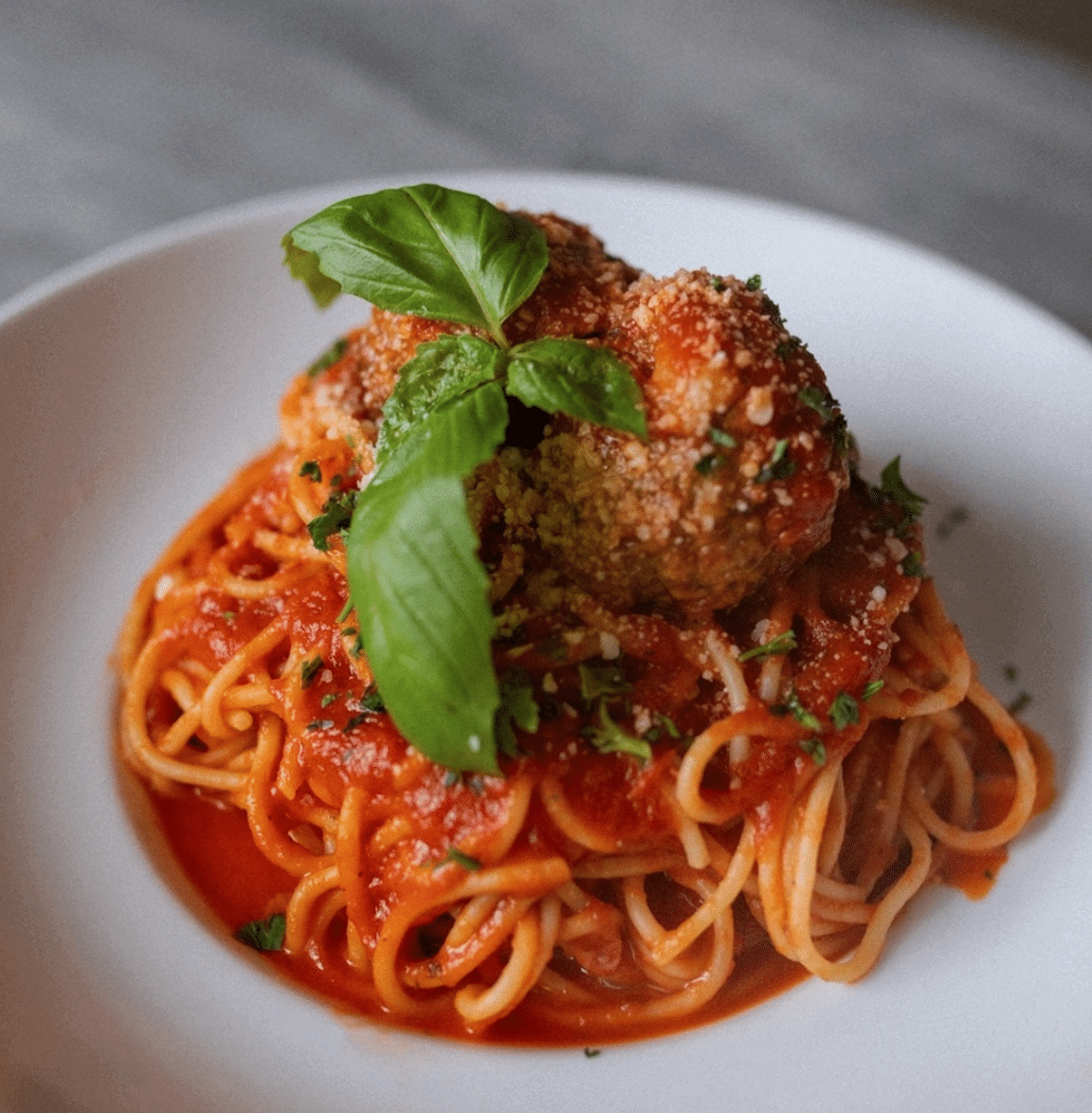 Spaghetti from Orofino, a restaurant in Fredericksburg, VA