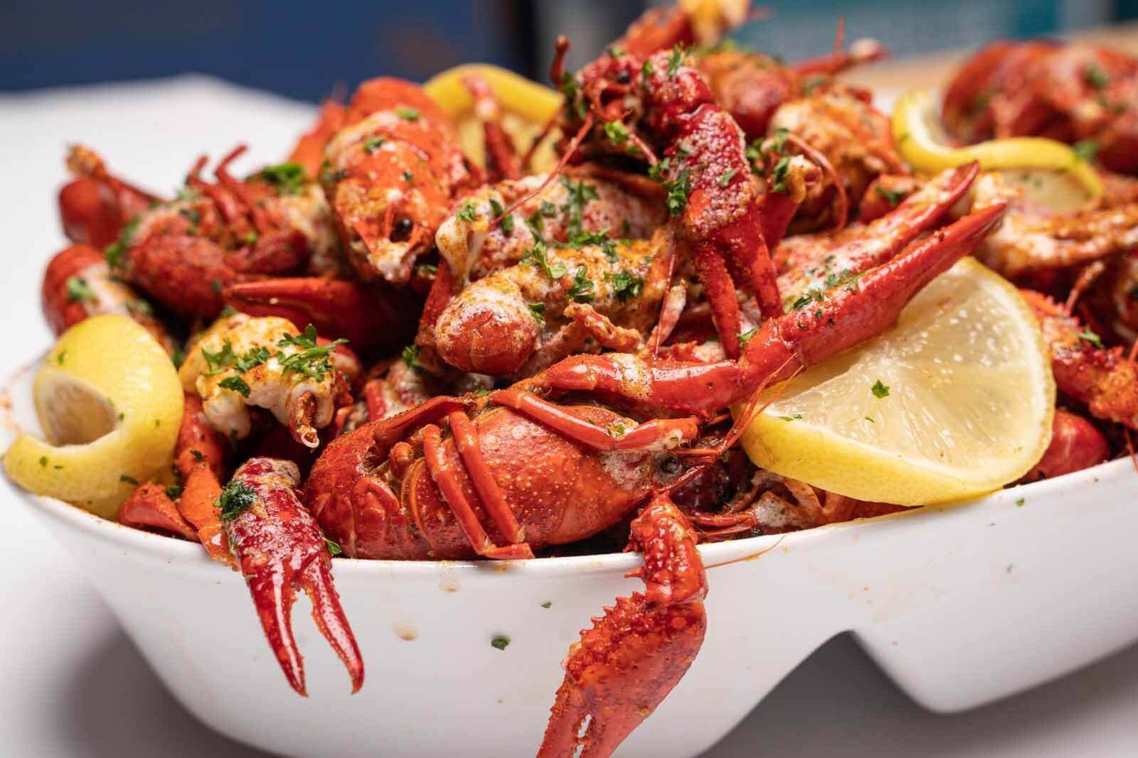 Cajun crawfish from The Seafood Lady, a new Louisville restaurant