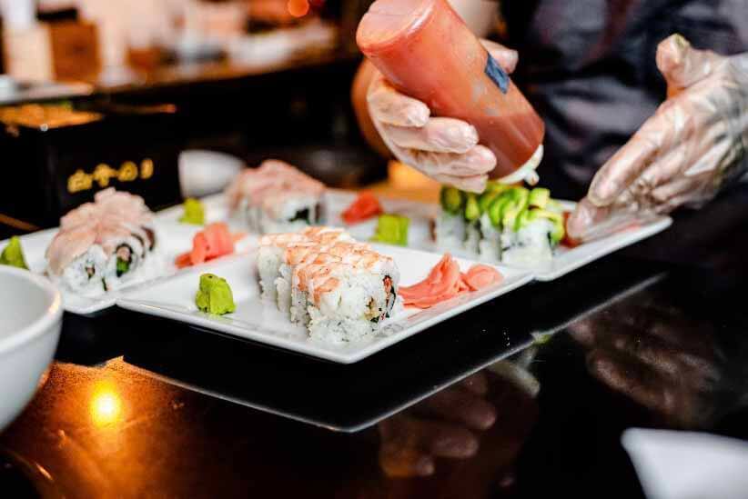 What Japanese-inspired restaurant would be complete without sushi? You’ll find fresh, delicious rolls, sashimi, and other plates at Salt | Soy. Image: Philip Murphy Sushi from Salt | Soy, a new Memphis restaurant