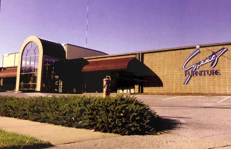 The original Sprintz facade, in 1981. Image: Bruce Sprintz The original Sprintz facade, in 1981.