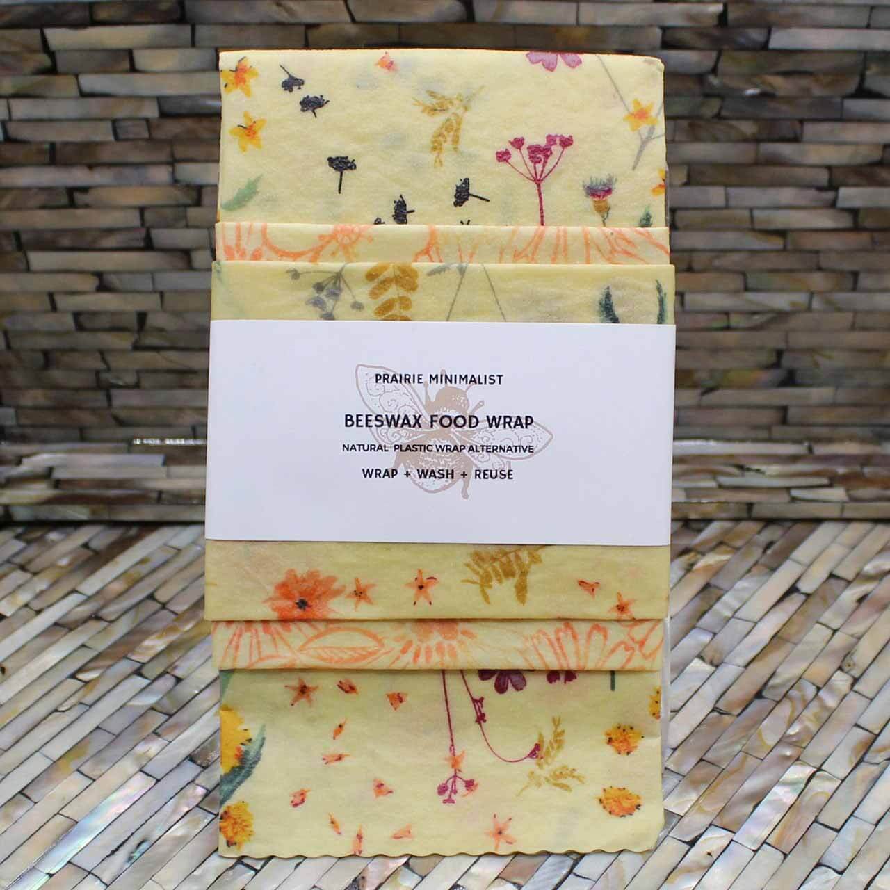 Beeswax food wrap, $25.75 for a set of three, from Serendipity | Image: Serendipity Beeswax food wrap in floral print